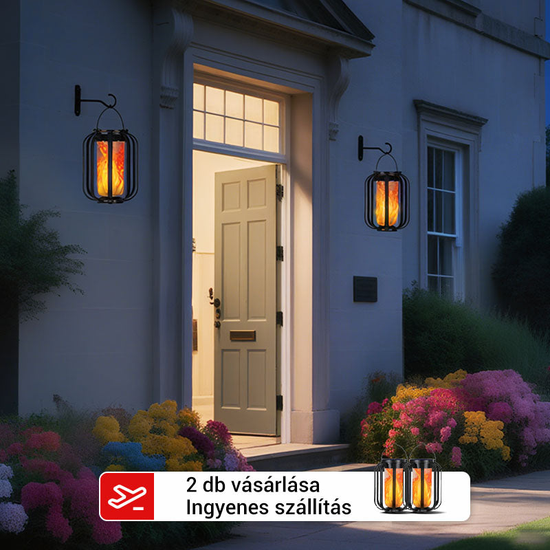 🌞Nyári ajánlat 🔥4 üzemmóddal rendelkező kültéri napelemes zseblámpa