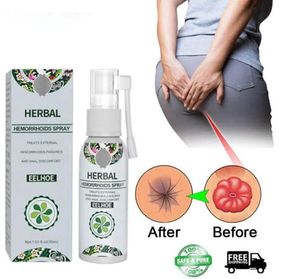 EELHOE™ Gyógynövényes Aranyér Spray🌿 Mondj búcsút az aranyér okozta fájdalomnak – természetesen, gyorsan és mellékhatások nélkül!