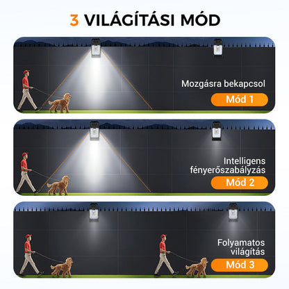 💡 Kültéri napelemes klipszes lámpa mozgásérzékelővel 🔥Vásároljon 2 kap 1 ingyenes