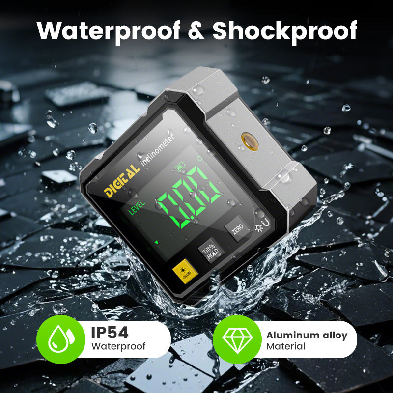 📐 Négyoldalas mágneses digitális szögmérő lézerrel 👷👍