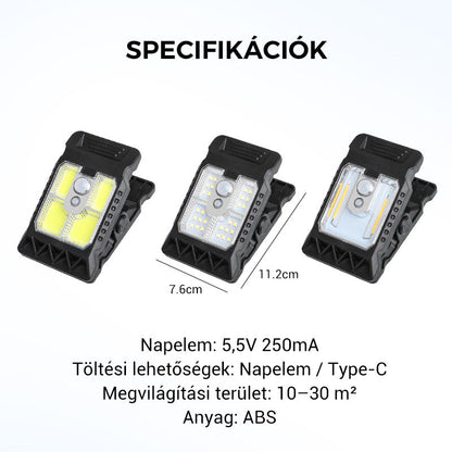 💡 Kültéri napelemes klipszes lámpa mozgásérzékelővel 🔥Vásároljon 2 kap 1 ingyenes