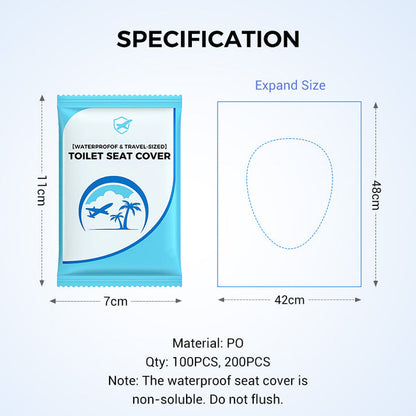 🛡️ Az egészségért! 🌿 Biológiailag lebomló egyszer használatos műanyag vécéülke-védő 🥰