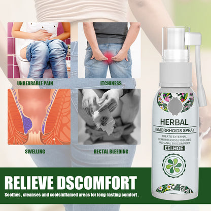 EELHOE™ Gyógynövényes Aranyér Spray🌿 Mondj búcsút az aranyér okozta fájdalomnak – természetesen, gyorsan és mellékhatások nélkül!