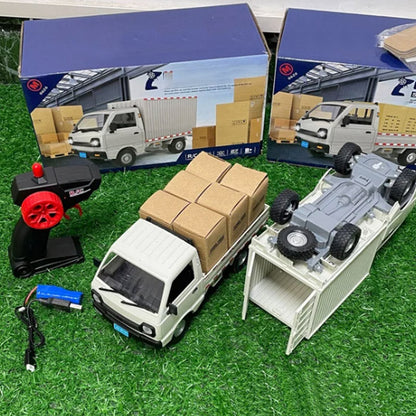 🔥🎁 Távirányítású, újratölthető konténerszállító teherautó játék 🎮🚚