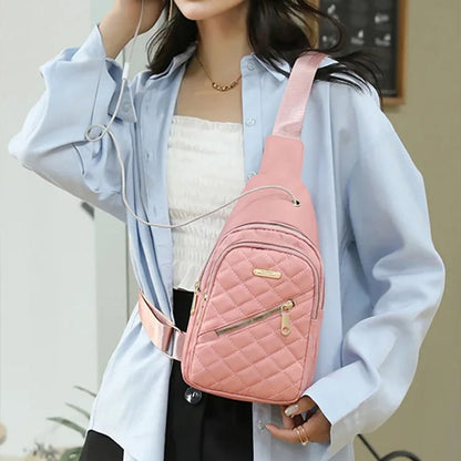 👜Nagy kapacitású vízálló mellkasi táska