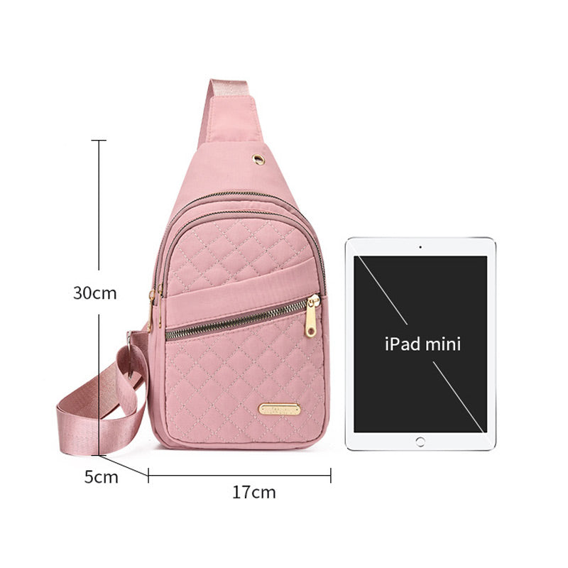 👜Nagy kapacitású vízálló mellkasi táska