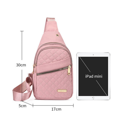 👜Nagy kapacitású vízálló mellkasi táska