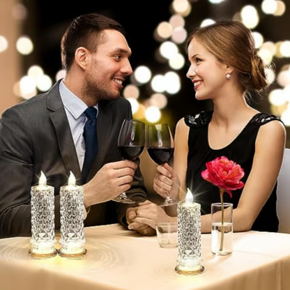 💕 Romantikus LED láng nélküli gyertyák