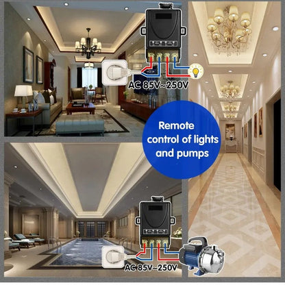 🏡 Vezeték nélküli távirányító kapcsoló és vevő készlet 📡💡