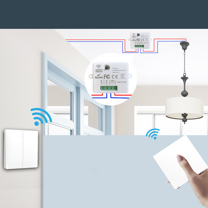 🌟Önellátó vezeték nélküli világításkapcsoló