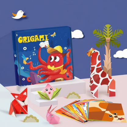👶🧠 Gyermek oktatási DIY origami kézműves ✂️✨