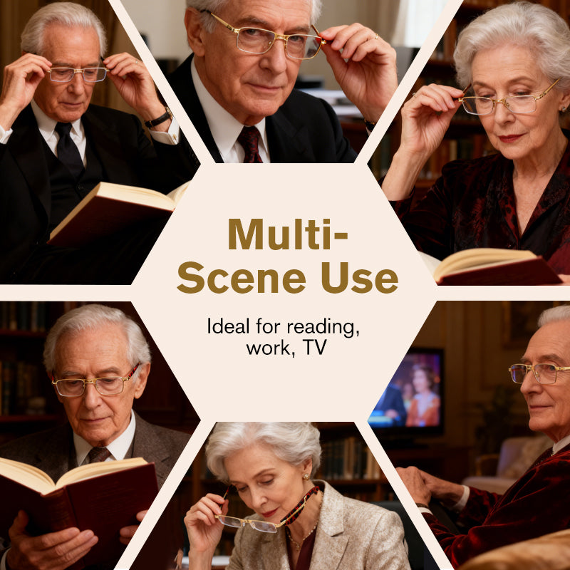 👓 Összecsukható, recept nélkül kapható szemüveg (kék fény szűrővel, szemüvegtokkal)