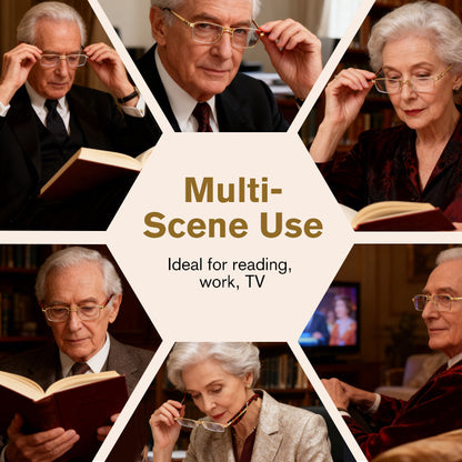 👓 Összecsukható, recept nélkül kapható szemüveg (kék fény szűrővel, szemüvegtokkal)