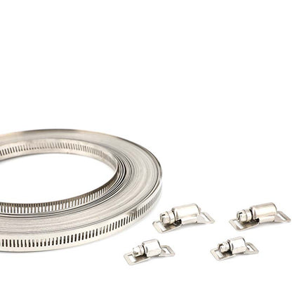 Állítható 304-es rozsdamentes acél tömlőbilincs-készlet