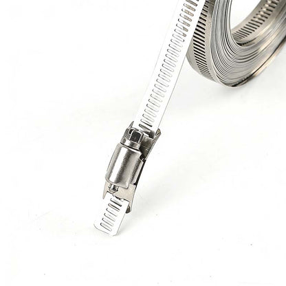 Állítható 304-es rozsdamentes acél tömlőbilincs-készlet