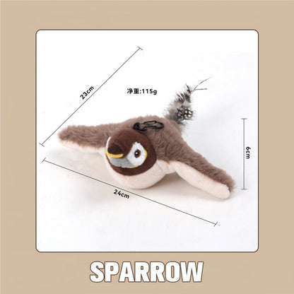 😻Tölthető érintéssel aktiválható macskajátékok valósághű hanghatásokkal🐦