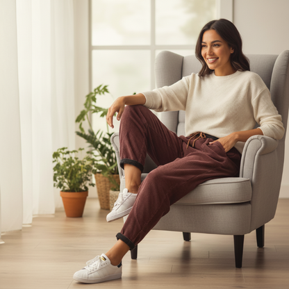 🔥👖Női téli meleg plüssbélésű kordbársony haremnadrág