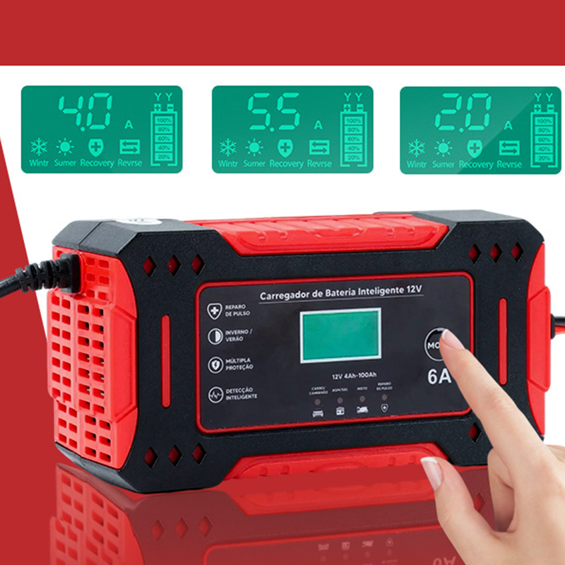 Akkumulátortöltő intelligens autóhoz és hordozható