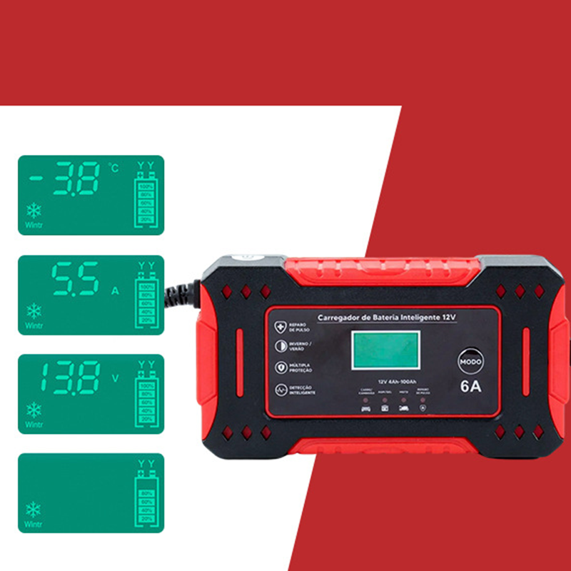 Akkumulátortöltő intelligens autóhoz és hordozható