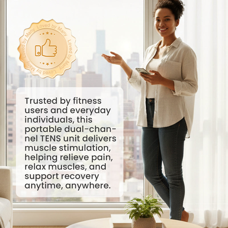 🔥2026 Új érkezés: Időkorlátozott 50% kedvezmény!🔥 Hordozható kétcsatornás TENS elektromiostimulátor