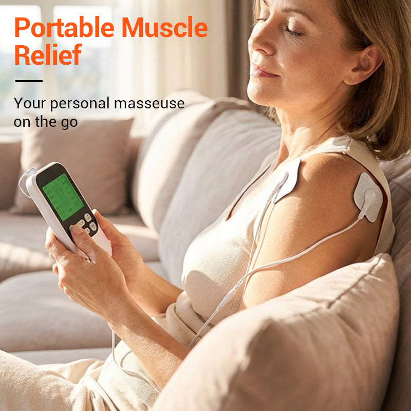 🔥2026 Új érkezés: Időkorlátozott 50% kedvezmény!🔥 Hordozható kétcsatornás TENS elektromiostimulátor